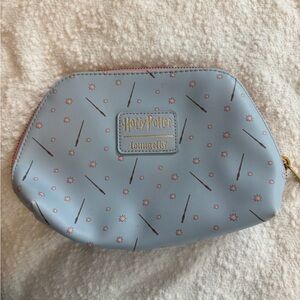 Loungefly Harry Potter Cosmetic Bag Luna Lovegood Glasses Blue Makeup Pouch